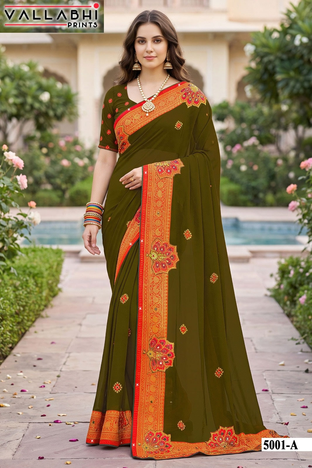 Indira Vol 5 Vallabhi Prints Weightless Sarees Exporter Ahmedabad