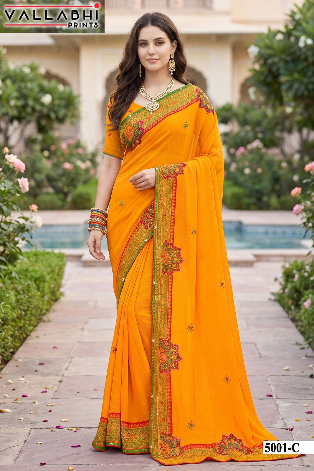 Indira Vol 5 Vallabhi Prints Weightless Sarees Exporter Ahmedabad