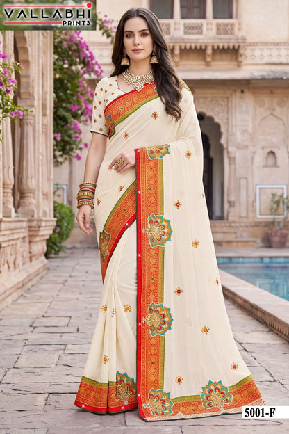 Indira Vol 5 Vallabhi Prints Weightless Sarees Exporter Ahmedabad