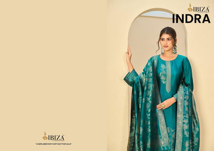 Indra Ibiza Silk Jacquard Pant Style Suits Manufacturer