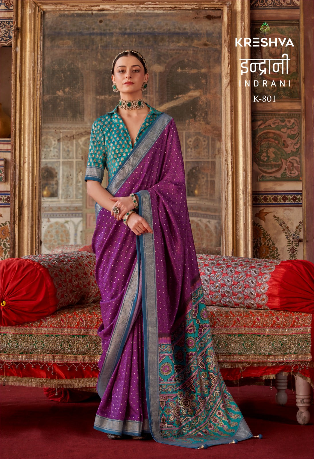 Indrani 797-805 Kreshva Silk Sarees Wholesale Price
