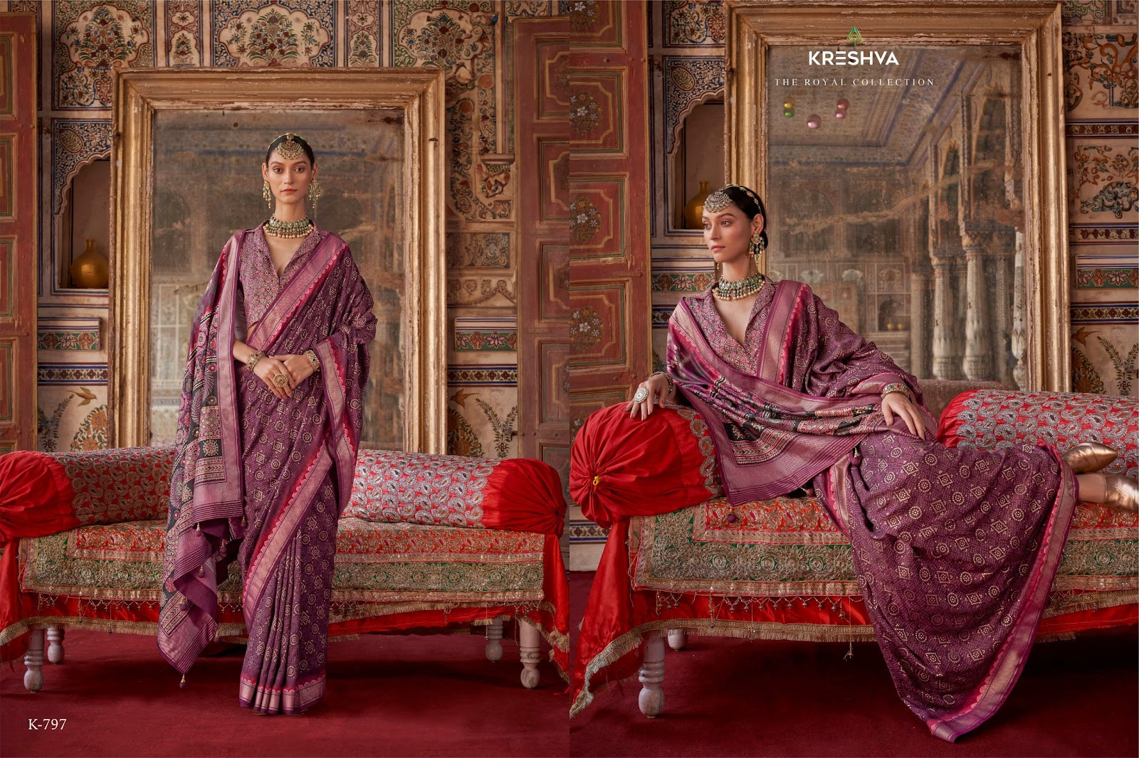Indrani 797-805 Kreshva Silk Sarees Wholesale Price