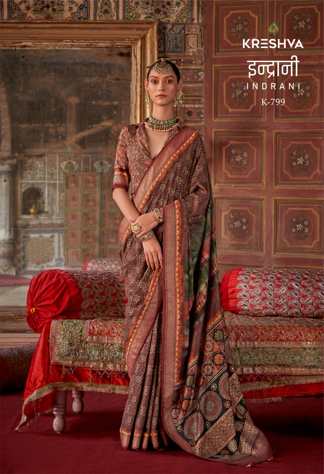 Indrani 797-805 Kreshva Silk Sarees Wholesale Price