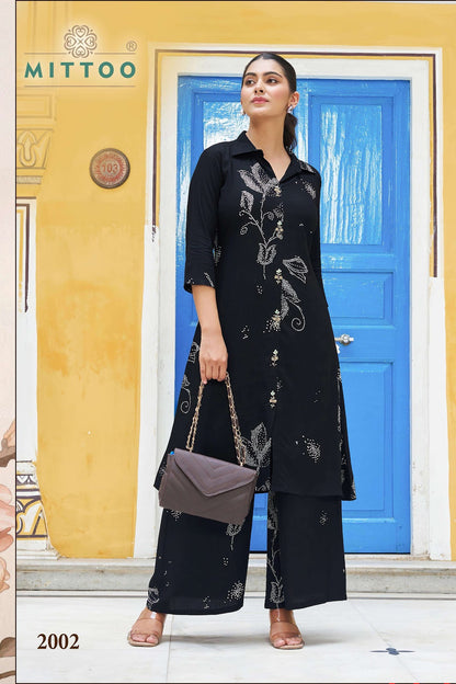 Indrani Mittoo Rayon Kurti Plazzo Set Supplier