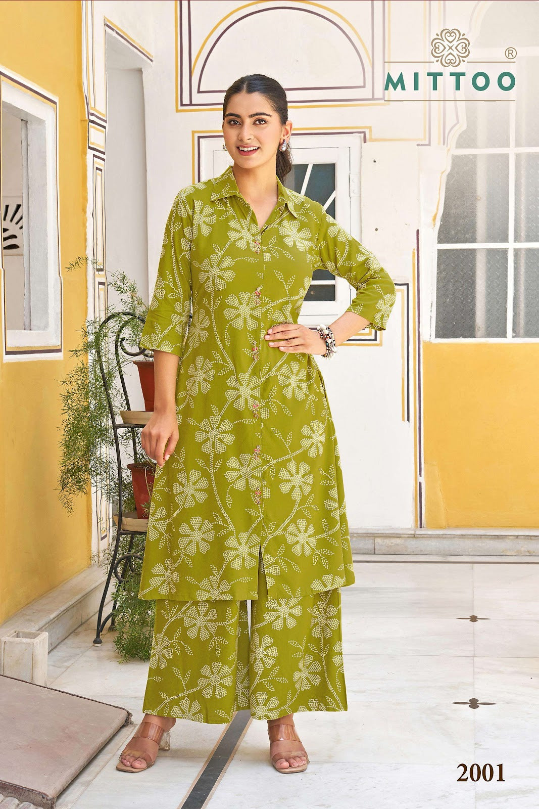 Indrani Mittoo Rayon Kurti Plazzo Set Supplier