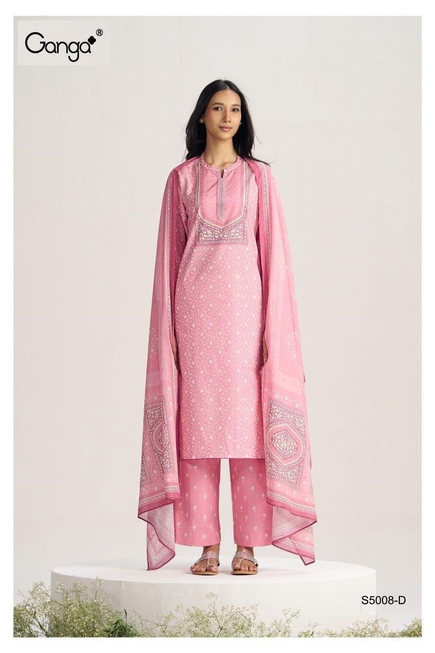 Indratha S5008 Ganga Cotton Pant Style Suits Manufacturer