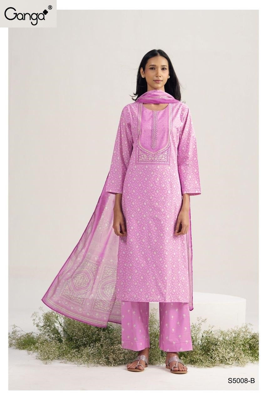 Indratha S5008 Ganga Cotton Pant Style Suits Manufacturer