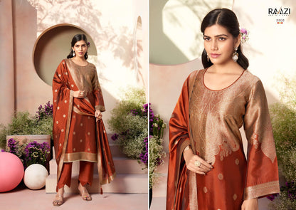 Indriya Raazi Silk Jacquard Pant Style Suits Supplier Gujarat