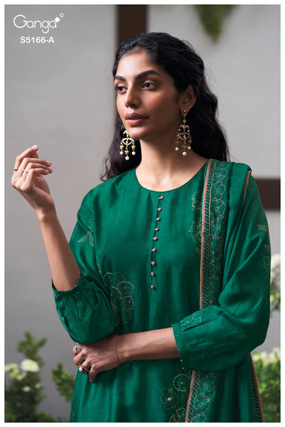 Ines S5166 Ganga Russian Silk Pant Style Suits Wholesale Price