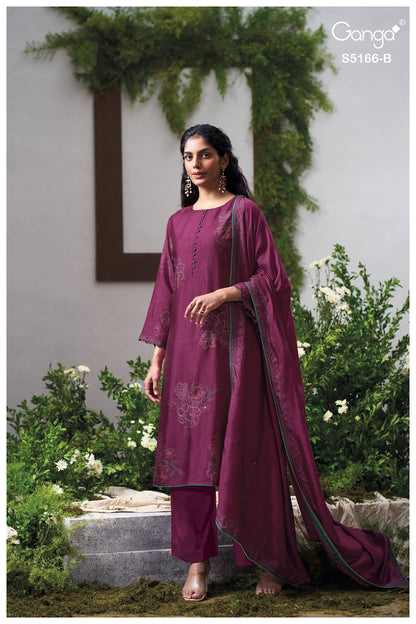 Ines S5166 Ganga Russian Silk Pant Style Suits Wholesale Price