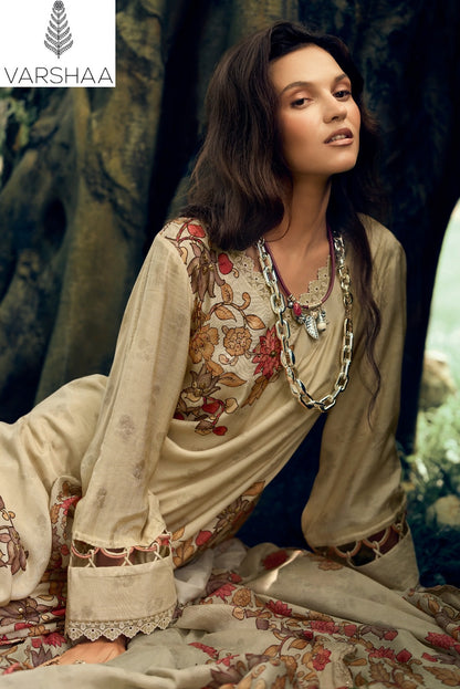 Ink Stories Varshaa Viscose Muslin Pant Style Suits Supplier Gujarat