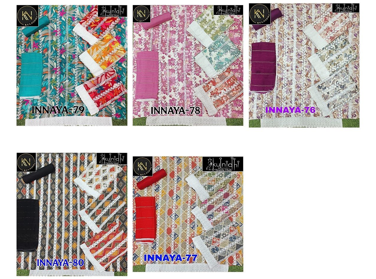 Innaya 3105 Kulnidhi Viscose Reyon Salwar Suits Exporter