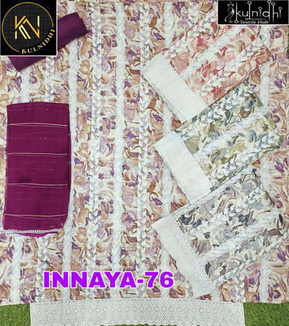 Innaya 3105 Kulnidhi Viscose Reyon Salwar Suits Exporter