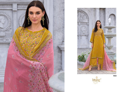 Innaya Rang Fashion Pure Viscose Muslin Pant Style Suits Exporter