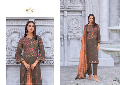 Innaya Rang Fashion Pure Viscose Muslin Pant Style Suits Exporter
