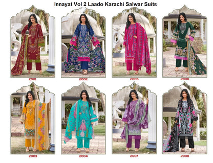 Innayat Vol 2 Laado Cotton Karachi Salwar Suits Manufacturer Gujarat