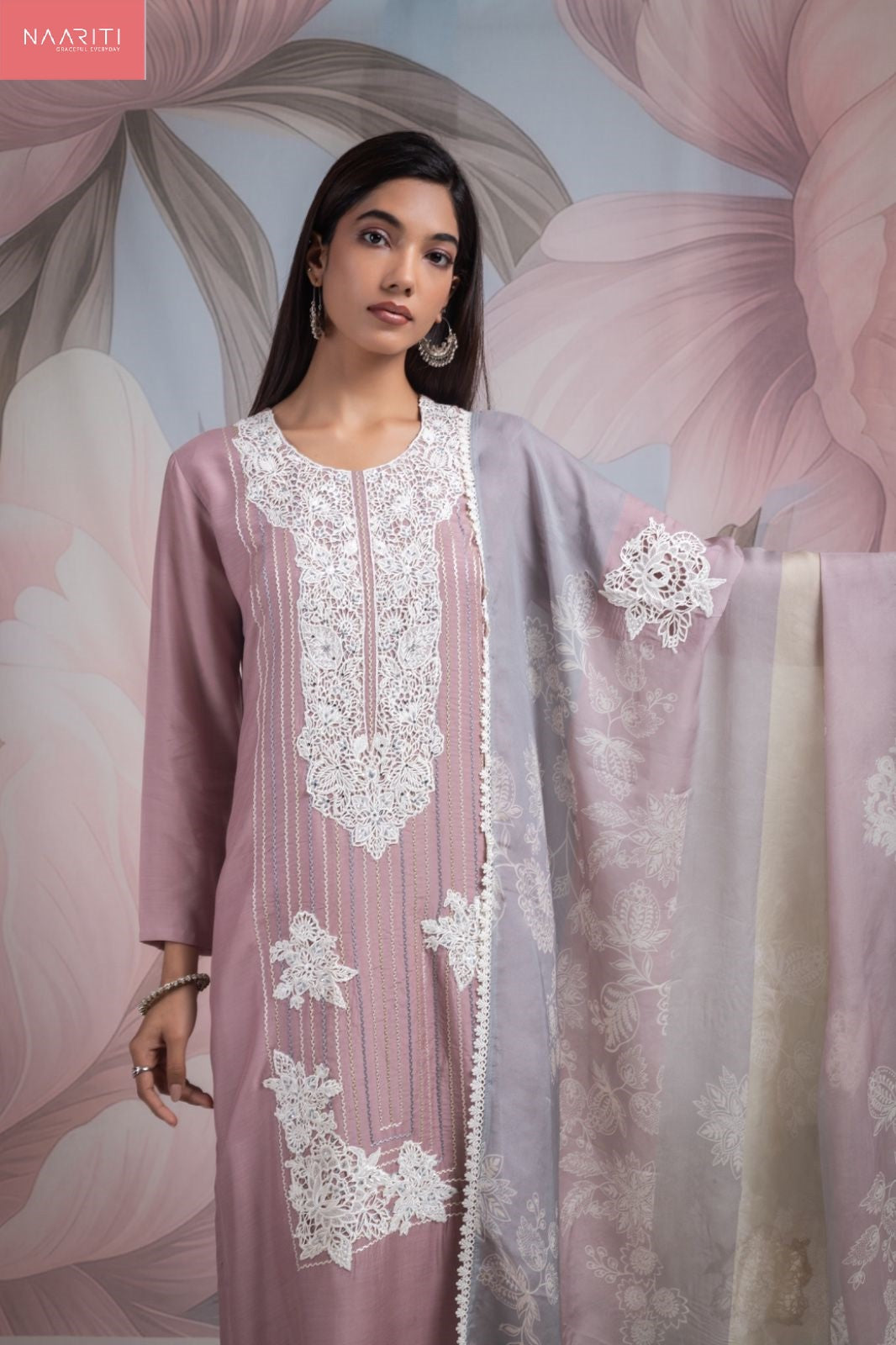 Innika Naariti Muslin Pant Style Suits Supplier India
