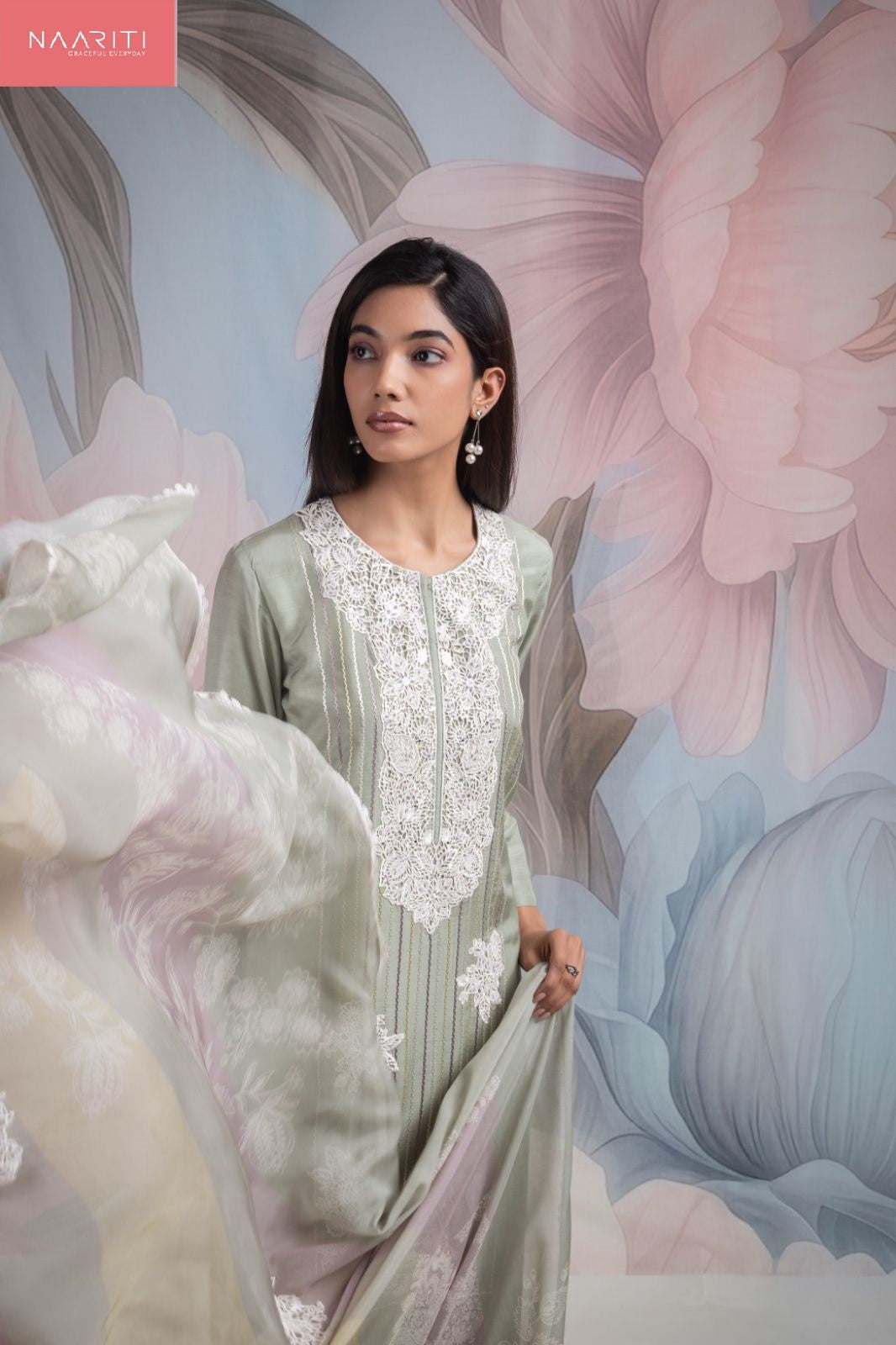 Innika Naariti Muslin Pant Style Suits Supplier India