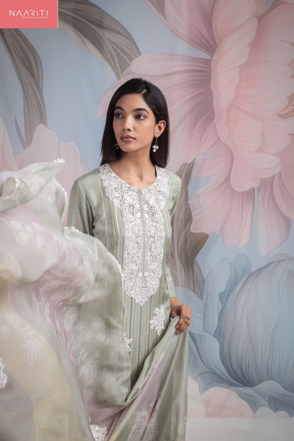 Innika Naariti Muslin Pant Style Suits Supplier India