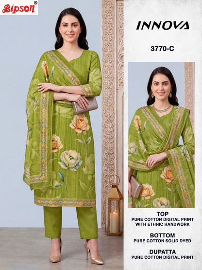 Innova 3770 Bipson Prints Cotton Pant Style Suits Exporter Gujarat