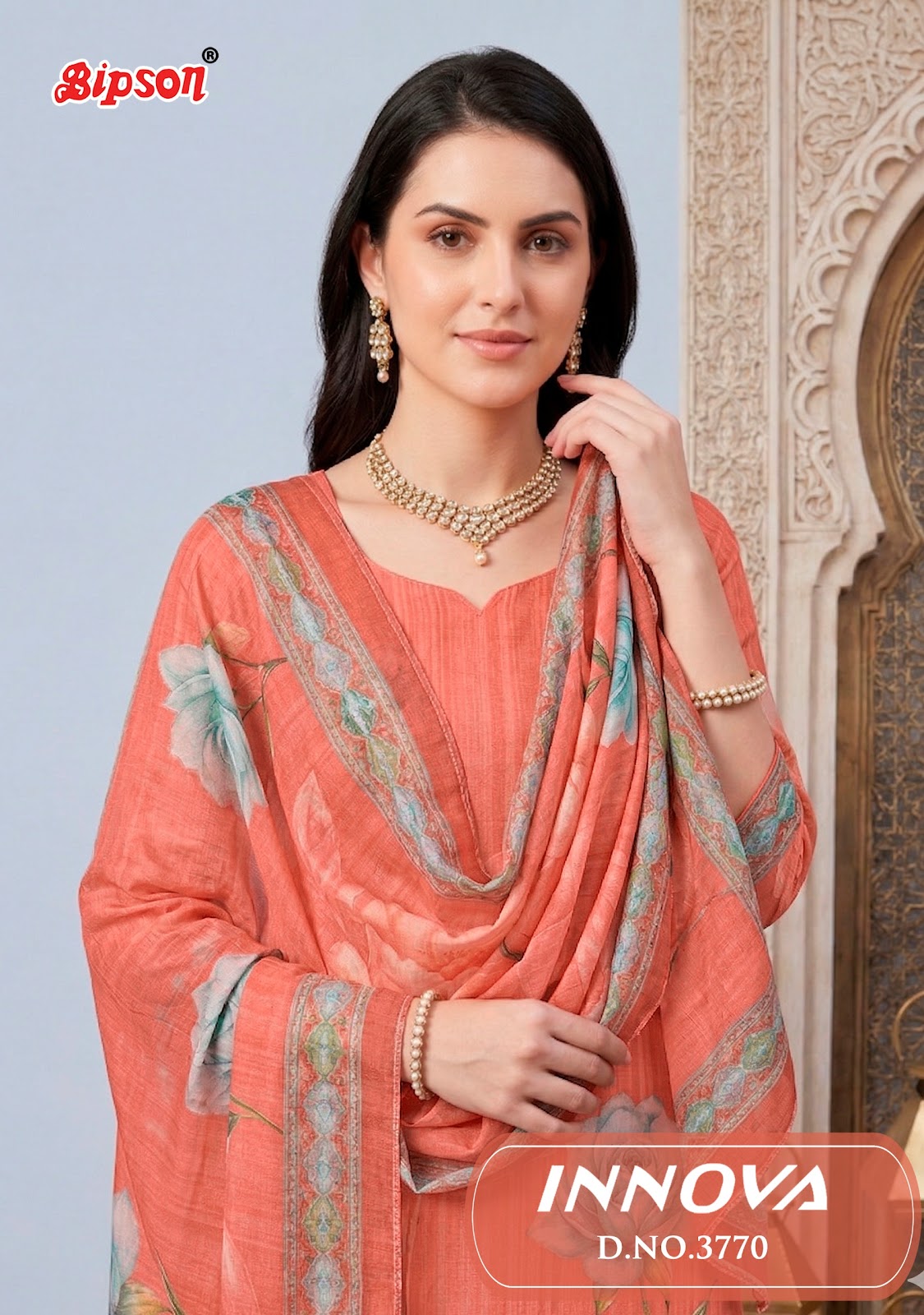 Innova 3770 Bipson Prints Cotton Pant Style Suits Exporter Gujarat
