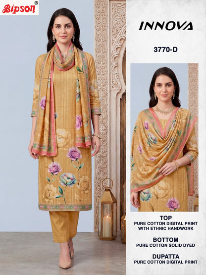 Innova 3770 Bipson Prints Cotton Pant Style Suits Exporter Gujarat