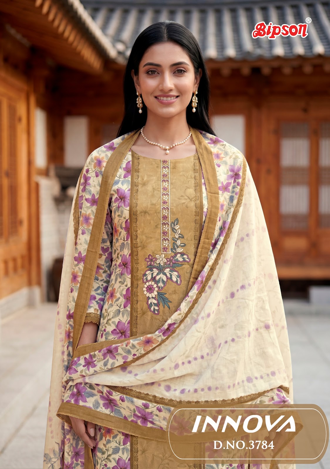 Innova 3784 Bipson Prints Cotton Pant Style Suits Wholesaler Ahmedabad