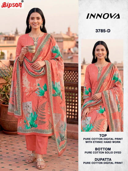 Innova 3785 Bipson Prints Cotton Pant Style Suits Exporter Ahmedabad