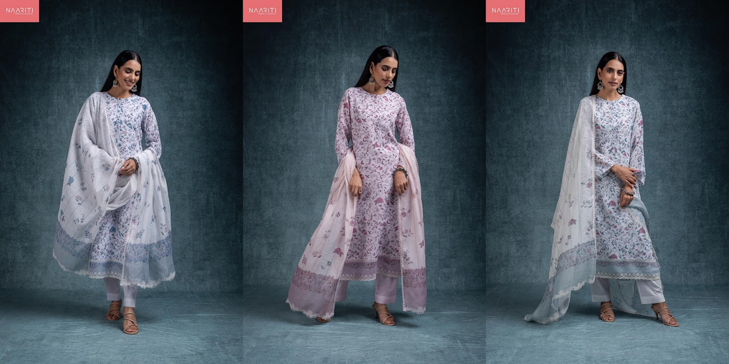 Inroo Naariti Linen Pant Style Suits Exporter Ahmedabad
