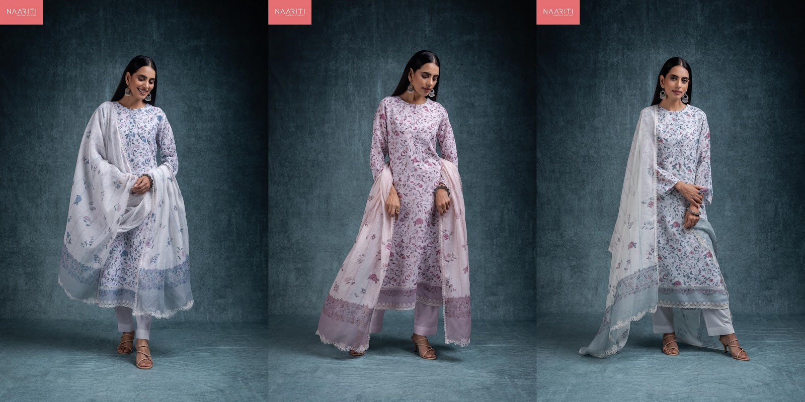 Inroo Naariti Linen Pant Style Suits Exporter Ahmedabad