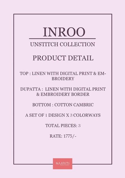 Inroo Naariti Linen Pant Style Suits Exporter Ahmedabad