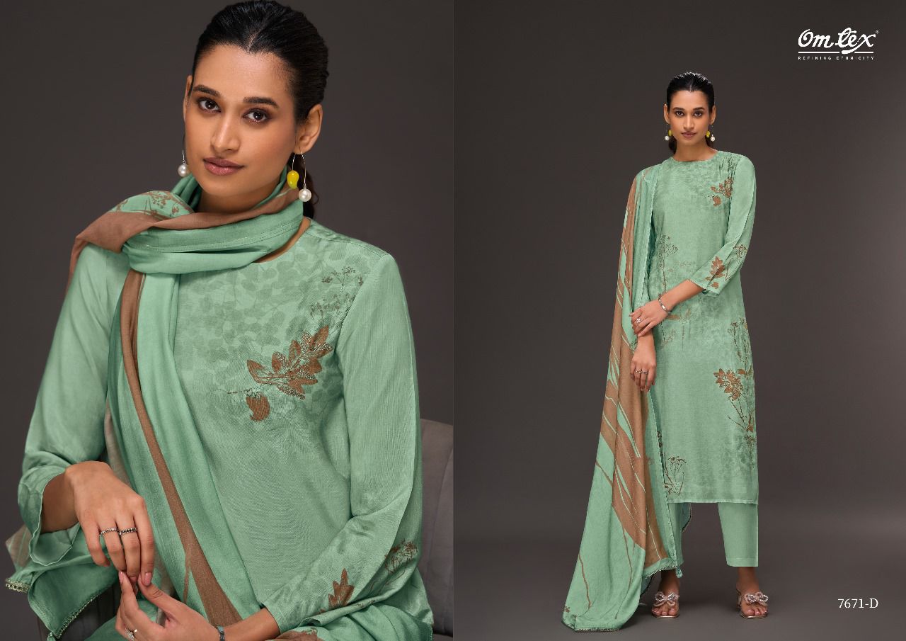 Inspire Flow Omtex Silk Pant Style Suits Wholesaler