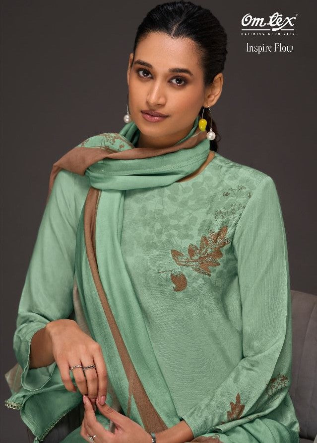 Inspire Flow Omtex Silk Pant Style Suits Wholesaler