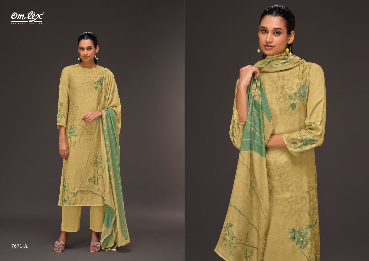 Inspire Flow Omtex Silk Pant Style Suits Wholesaler