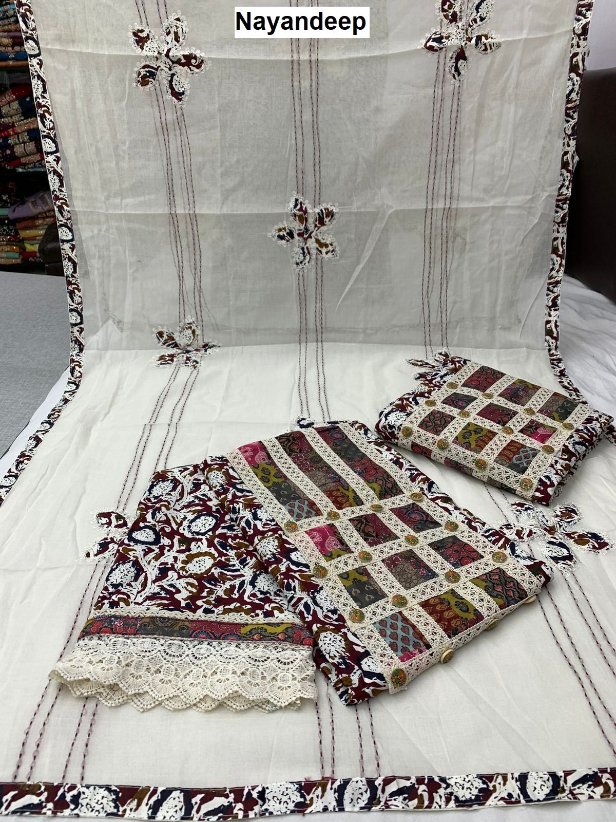 Insta Mart Nayandeep Cotton Dress Material Supplier Ahmedabad