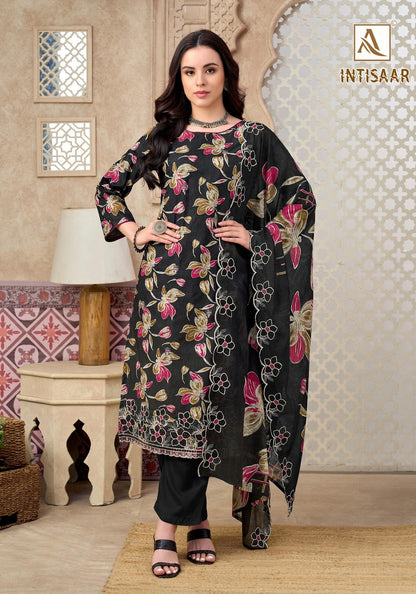 Intisaar Alok Cambric Cotton Karachi Salwar Suits Exporter