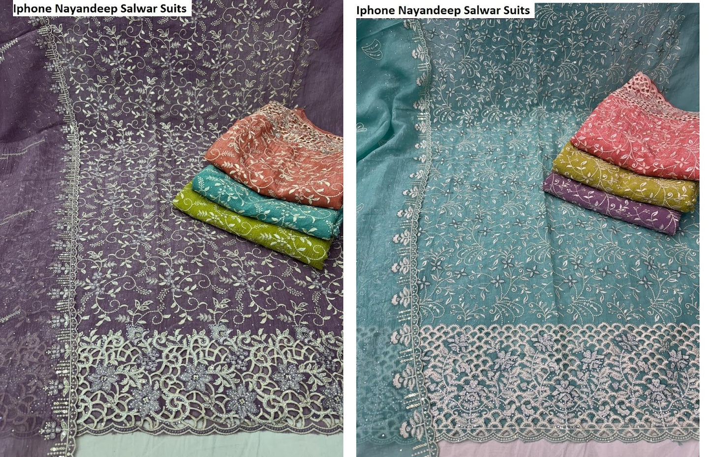 Iphone Nayandeep Crunchy Silk Salwar Suits Manufacturer Gujarat