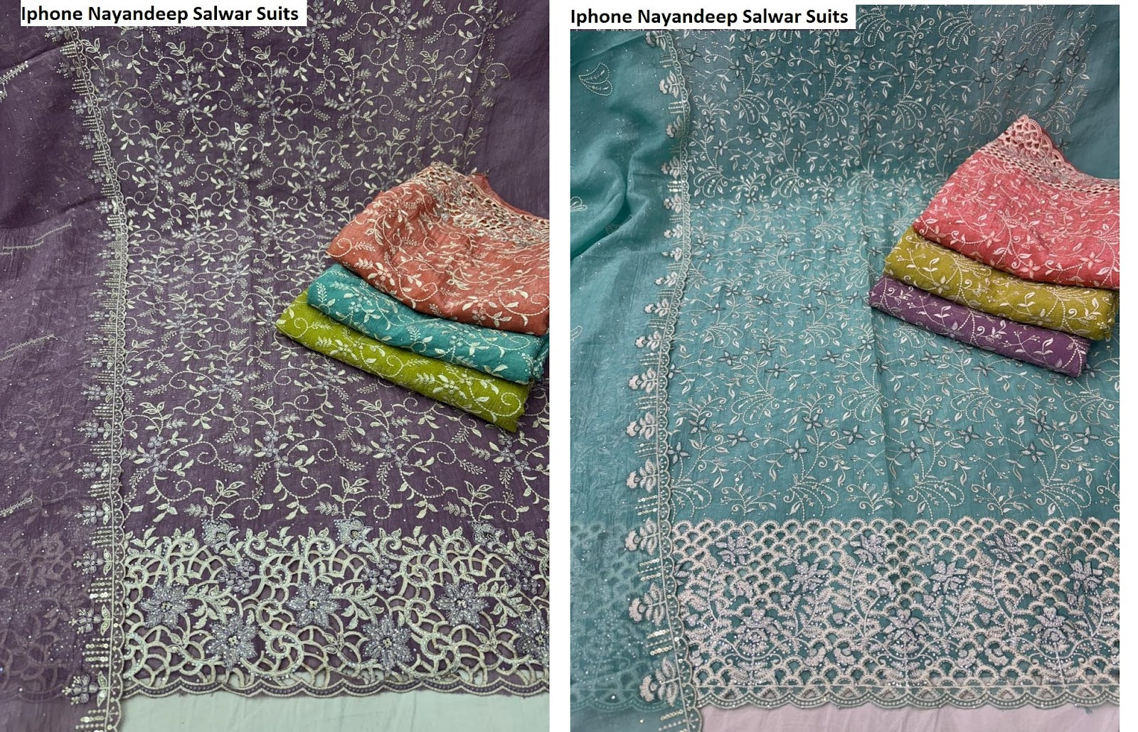 Iphone Nayandeep Crunchy Silk Salwar Suits Manufacturer Gujarat