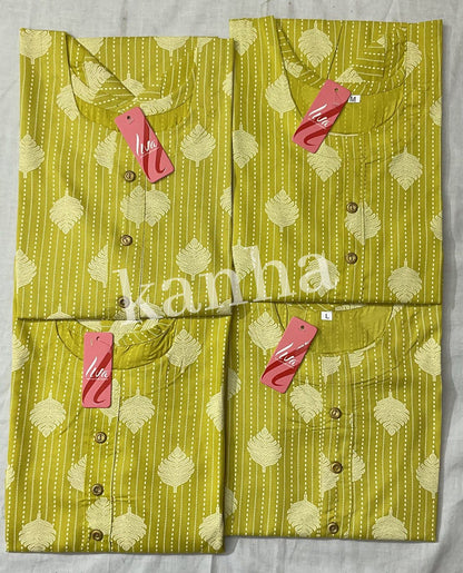 Ipl 120325 Kanha Reyon Kurtis Exporter Ahmedabad