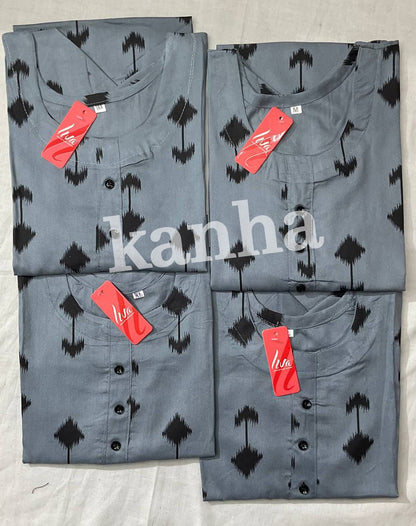 Ipl 120325 Kanha Reyon Kurtis Exporter Ahmedabad