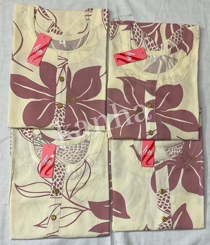 Ipl 120325 Kanha Reyon Kurtis Exporter Ahmedabad