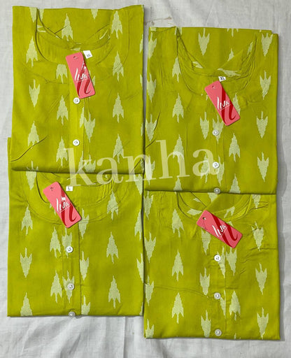 Ipl 120325 Kanha Reyon Kurtis Exporter Ahmedabad