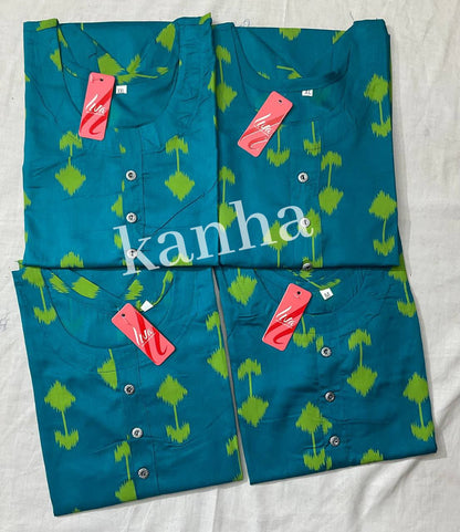 Ipl 120325 Kanha Reyon Kurtis Exporter Ahmedabad