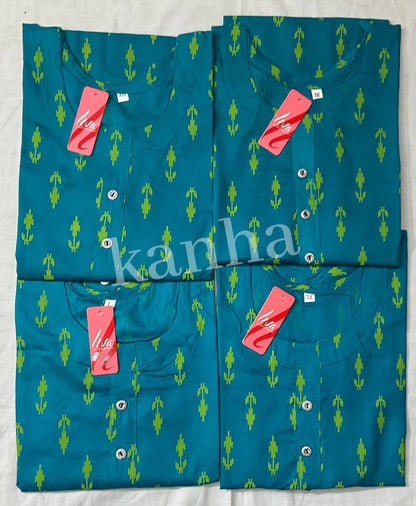 Ipl 120325 Kanha Reyon Kurtis Exporter Ahmedabad