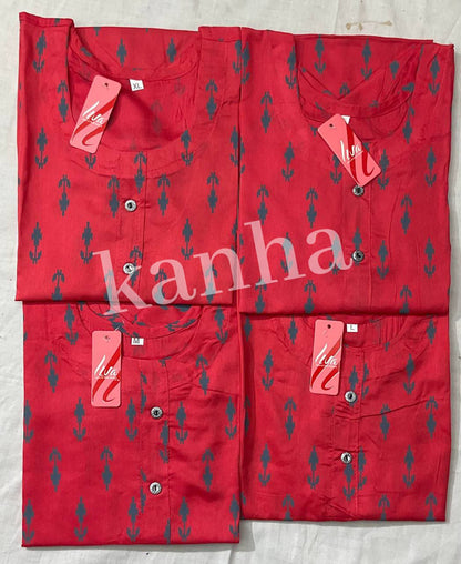 Ipl 120325 Kanha Reyon Kurtis Exporter Ahmedabad