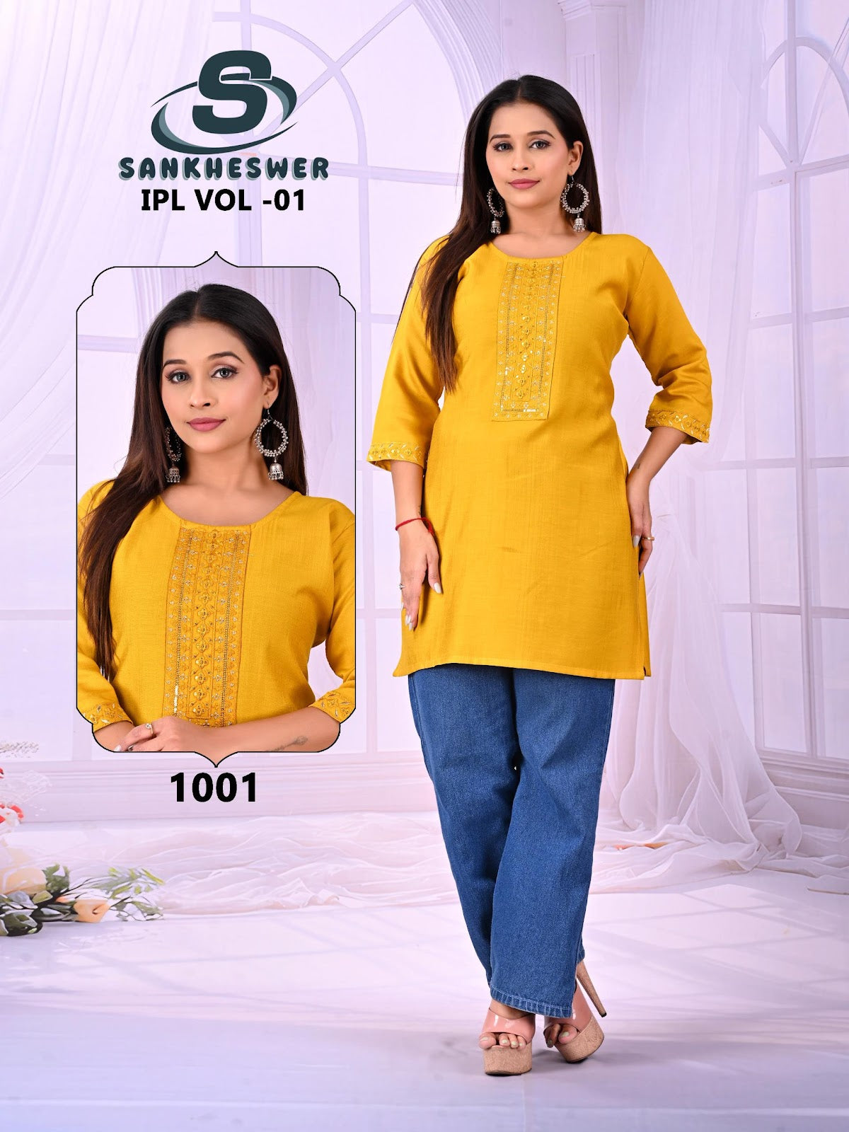 Ipl Vol 1 Sankheswer Vatican Short Kurtis Supplier
