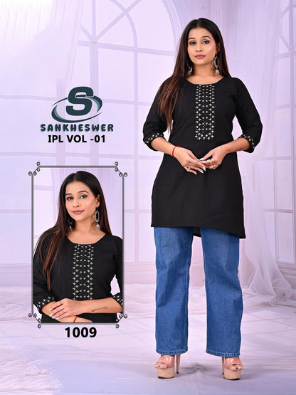 Ipl Vol 1 Sankheswer Vatican Short Kurtis Supplier