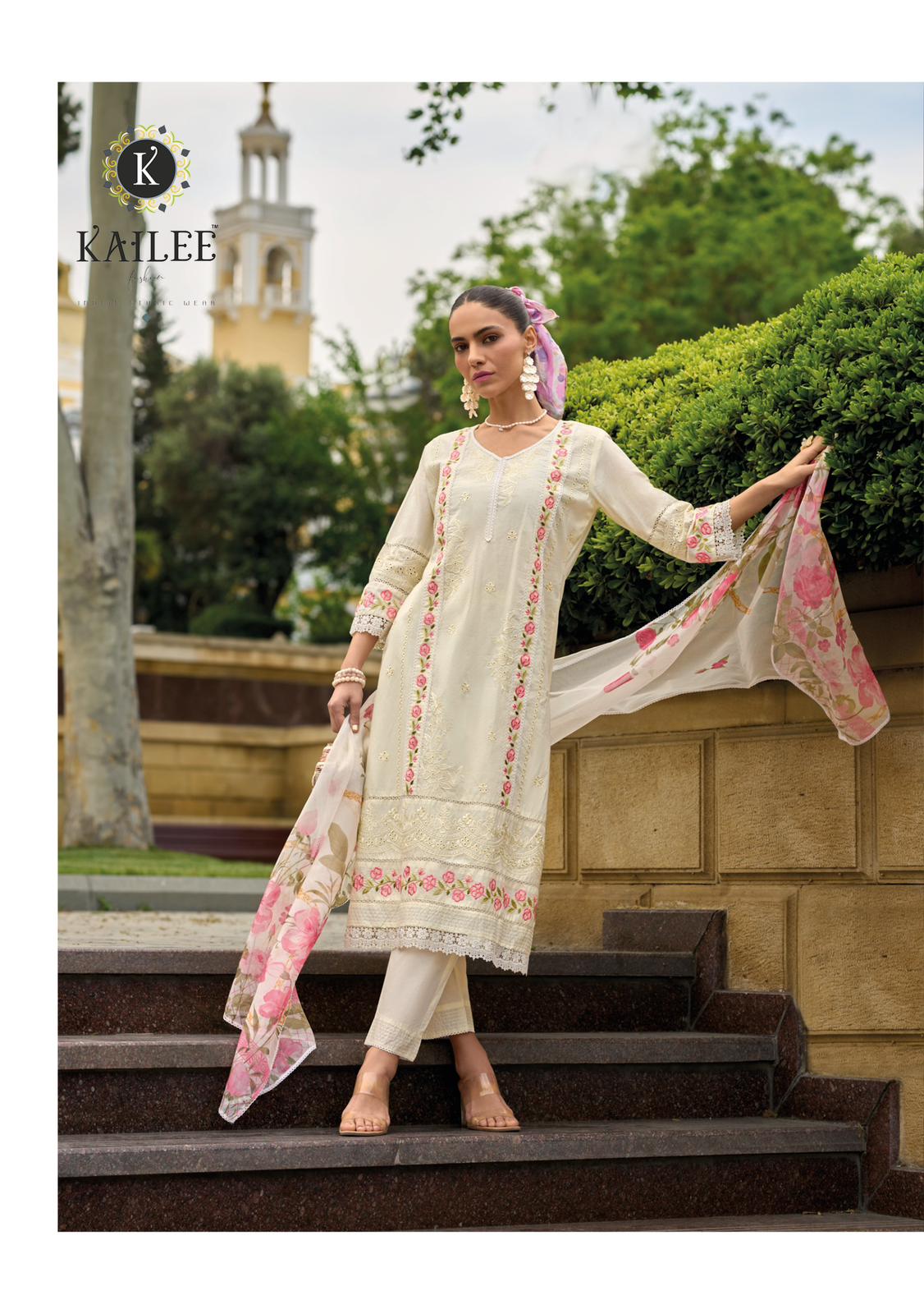 Iqra Kailee Fashion Pure Cotton Readymade Pant Style Suits Manufacturer India