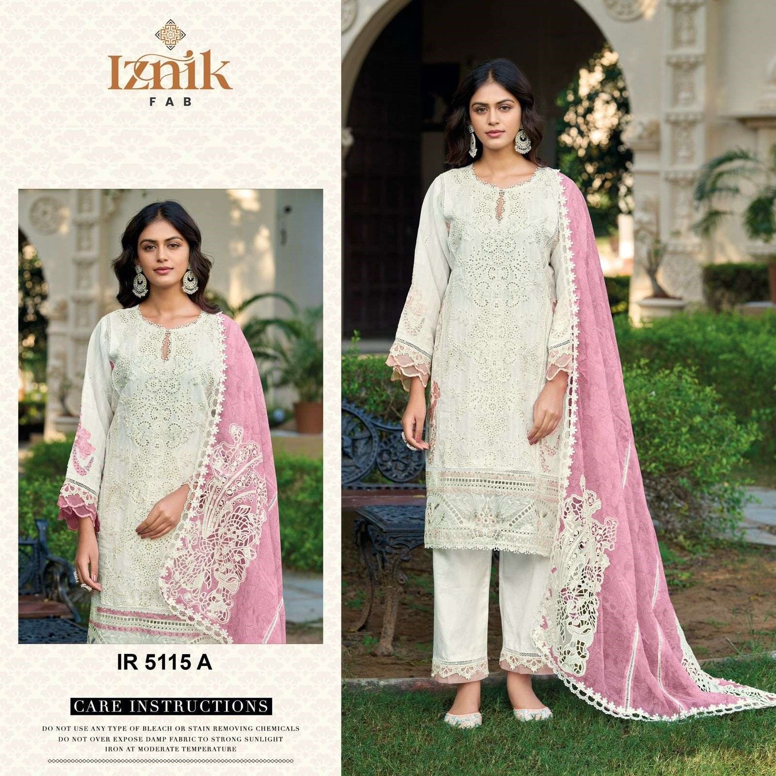 Ir 5115 Iznik Pakistani Salwar Suits Wholesaler