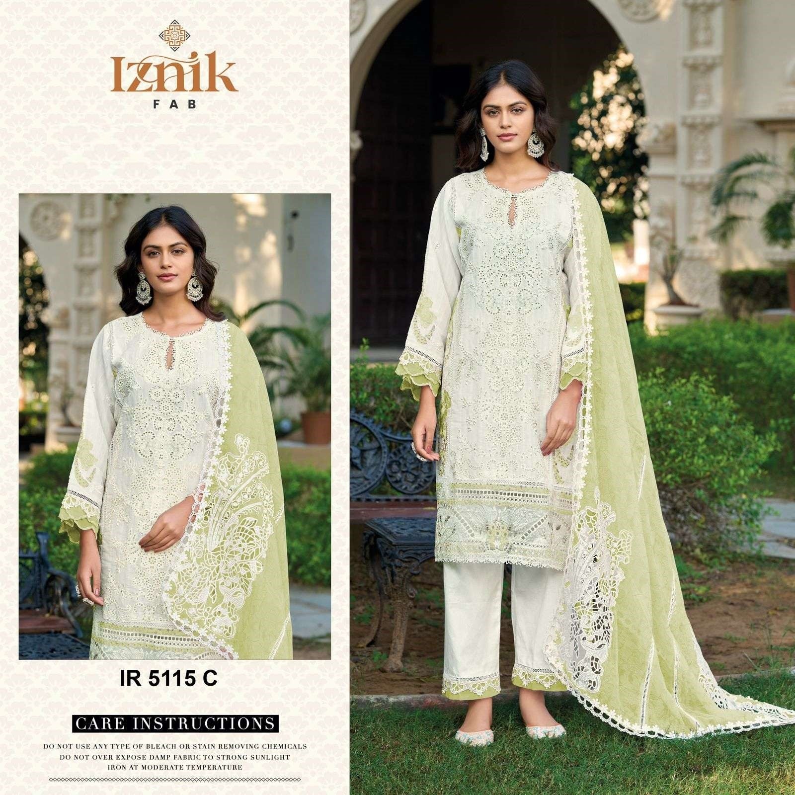 Ir 5115 Iznik Pakistani Salwar Suits Wholesaler